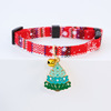 Choker, safe small bell, necklace, Christmas accessory, suitable for import, pet, kitten, cat, with snowflakes