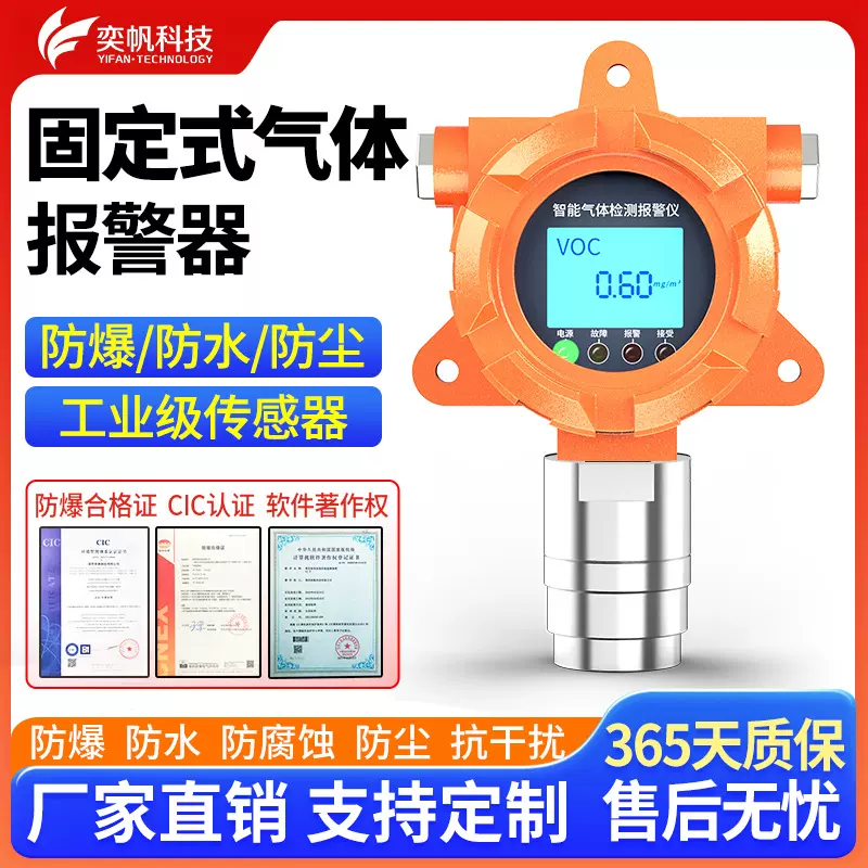 定制固定式硫化氢检测仪 硫化氢泄漏报警仪 空气质量硫化氢探测器