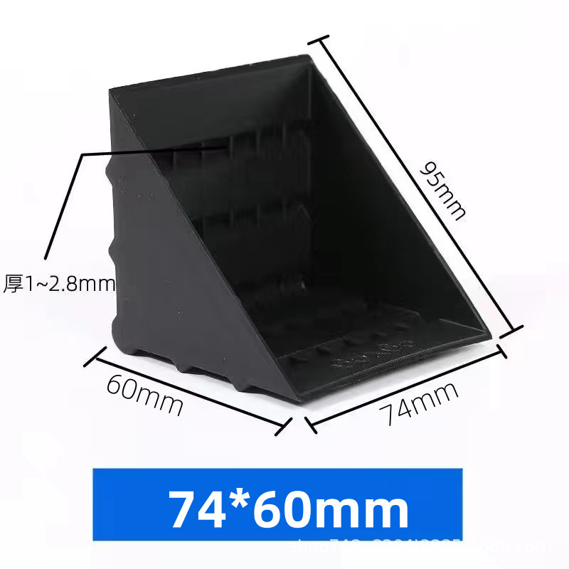 Embalaje de muebles triángulo anticolisión protección de esquina de plástico vidrio mármol protección de esquina de plástico fabricante