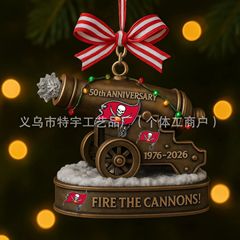 独立站爆款 50th ANNIVERSARY 50周年记念坦帕湾海盗炮树脂小摆件