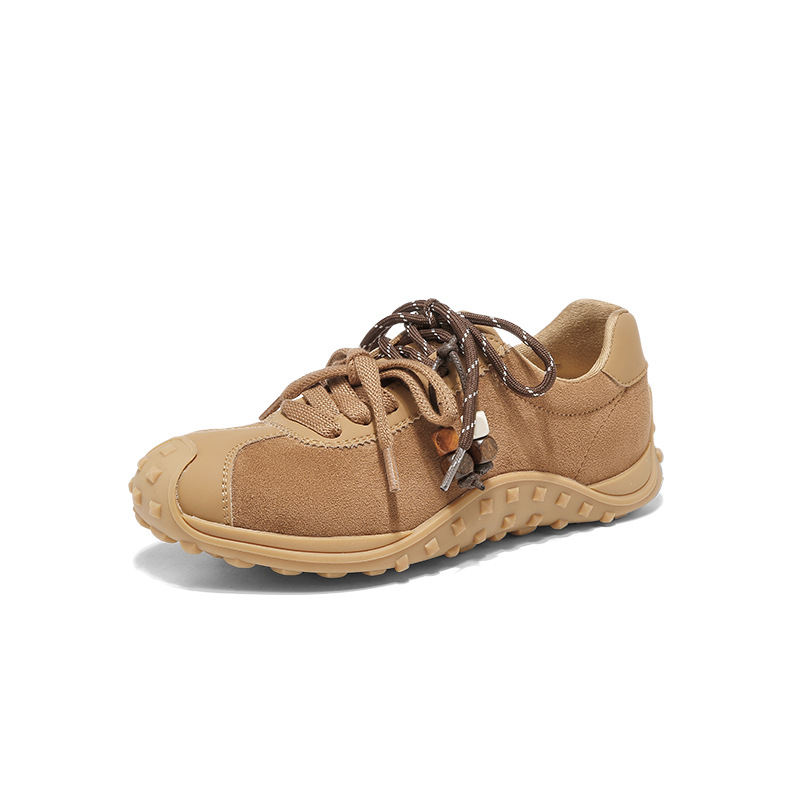 Zapatos de entrenamiento para mujeres 2025 nuevos zapatos de ballet retro de otoño Gump zapatos casuales ligeros