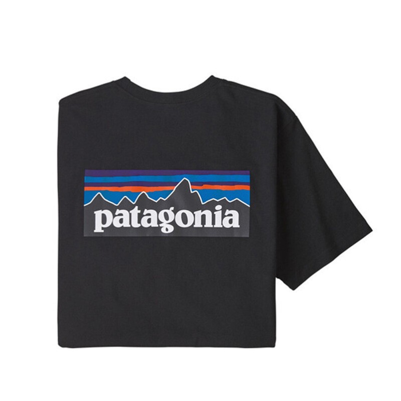 2026 Cross-Border Summer New Patagonia Outdoor Pure Cotton Short-Sleeved T-Shirt for Men, Women, and Children, Classic Model P-6