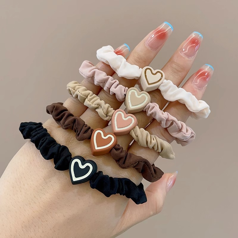 Banda de goma para mujer después de atar la cabeza, cabeza alta, cola de caballo, cuerda de pelo, temperamento, cuerda de cabeza, alta elasticidad, goma elástica duradera, simple nuevo anillo para el cabello