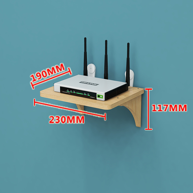 Pared de la sala de estar de madera maciza TV set-top box router rack cabecera pared partición pared colgante soporte punch-libre