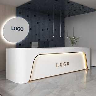 Simple Modern Beauty Salon Cashier Club Bar Company Hotel Commercial Arc Front Desk Sales Department Reception Desk