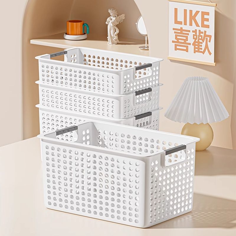Storage Basket for Snacks and Toys, Household Living Room Desktop Storage Organizer, Plastic Rectangular Small Miscellaneous Storage Basket Storage Basket for Snacks and Toys, Household Living Room Desktop Storage Organizer, Plastic Rectangular Small Miscellaneous Storage Basket