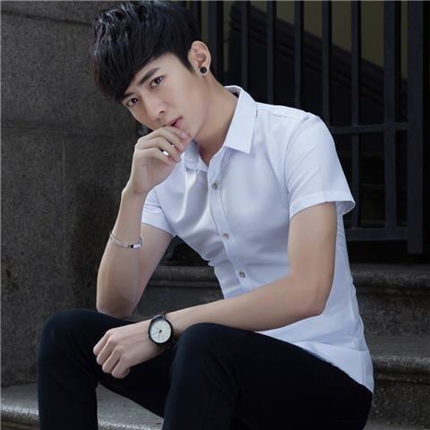 Camisa de manga corta de verano para hombre Oxford camisa blanca delgada camisa casual Camisa delgada de media manga ropa de hombre de moda