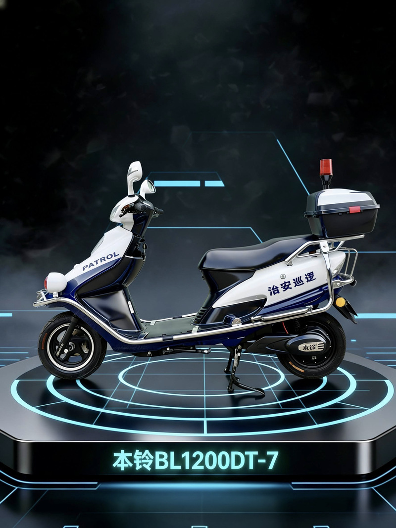72v Electric Two-wheeled Patrol Car 2-wheeled Security Patrol Electric Motorcycle (72v Ruijie Extension)
