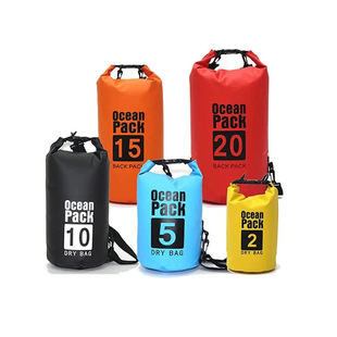 Cross-border PVC Waterproof Bag Bucket Bag Waterproof Bag Beach Drifting Swimming Bag Outdoor Wild Fishing Backpack