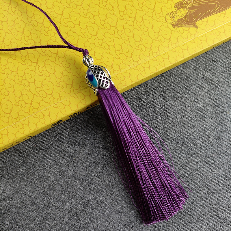 Nueva borla cloisonne corona borla colgante borla nudo chino coche colgante ventas directas de la fábrica
