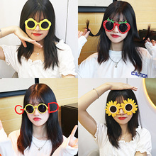 畢業閨蜜生日派對拍照道具裝飾太陽鏡 誇張搞笑塑料搞怪眼鏡墨鏡