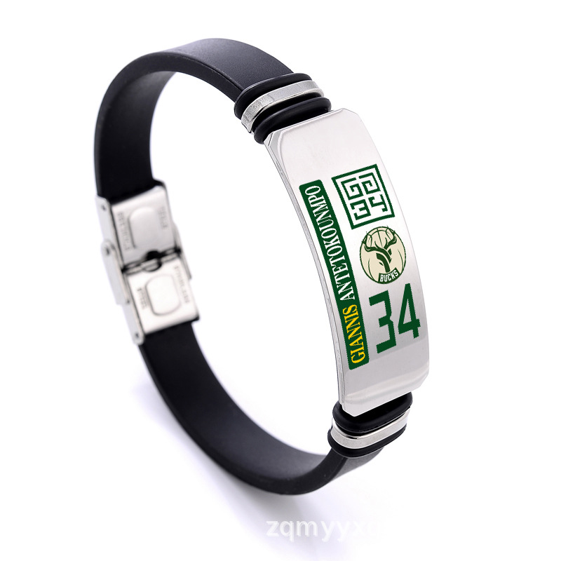 스테인리스 스틸 팔찌 (실버 컬러 그림) 안테토쿤포