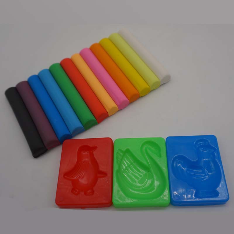 Educativo DIY hecho a mano protección del medio ambiente no tóxico exportación arcilla de goma arcilla plastilina niños juguete traje suave arcilla