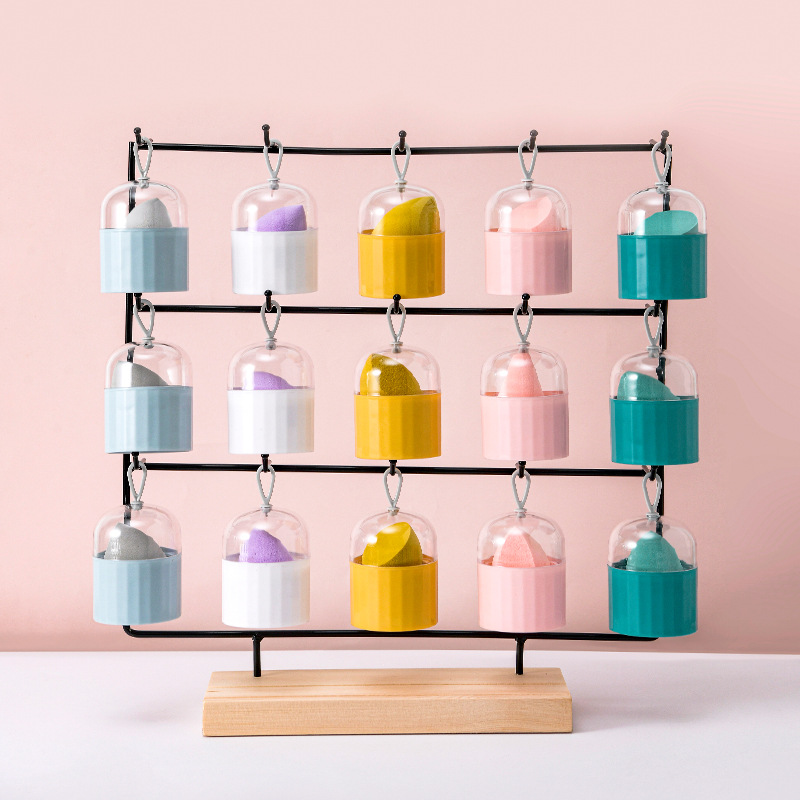 Portable Retractable Dust-proof Beauty Egg Storage Box Makeup Egg Storage Rack Sponge Egg Holder Beauty Egg Bag Material