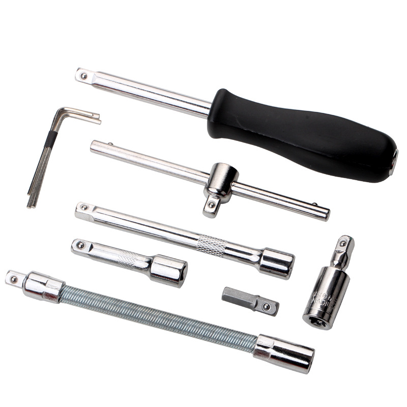 46 unidades traje conjuntos de llave rápida Xiaofei reparación de automóviles destornillador de trinquete herramienta de combinación