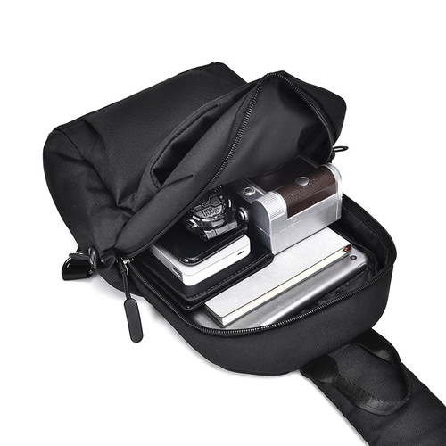 New men's casual Oxford cloth chest bag, simple and trendy, thick single-shoulder crossbody bag, student travel small bag backpack