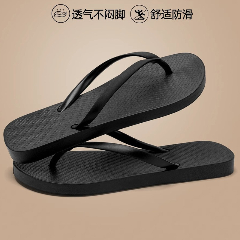 2025 New Summer Internet Celebrous Flip-Flops Women's Thick Bottom Outer Wear Beach Seaside Fashionable Flip-Flops with Toes for Women