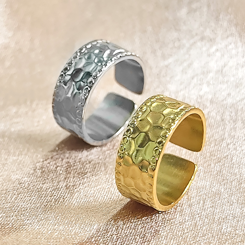 one size with a forged pattern ring stainless steel