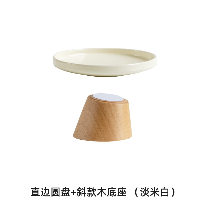 Plato de fruta de cerámica sala de estar mesa de café postre semillas de melón merienda disco tazón de fruta de alta calidad plato de caramelo Placa de visualización recepción