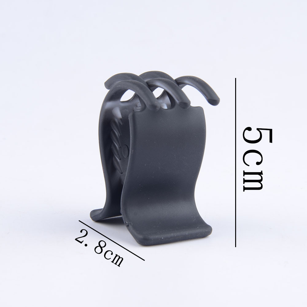 Color pelo agarre plástico ABS color efecto pelo agarre caucho pintura horquilla pelo agarre 3 + 2 garras accesorios para el cabello venta al por mayor directa