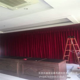 阳篷、雨篷;舞台幕布;卷帘