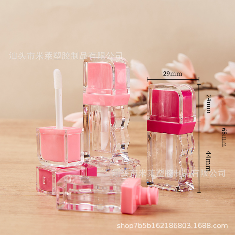 厂家直供 唇釉分装瓶 透明外瓶唇彩瓶彩妆包材 唇蜜分装瓶容量3ML