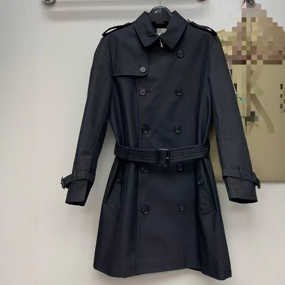 신상품 더블 버튼 라펠 긴팔 슬림핏 샌드린햄 스타일 남성용 코트