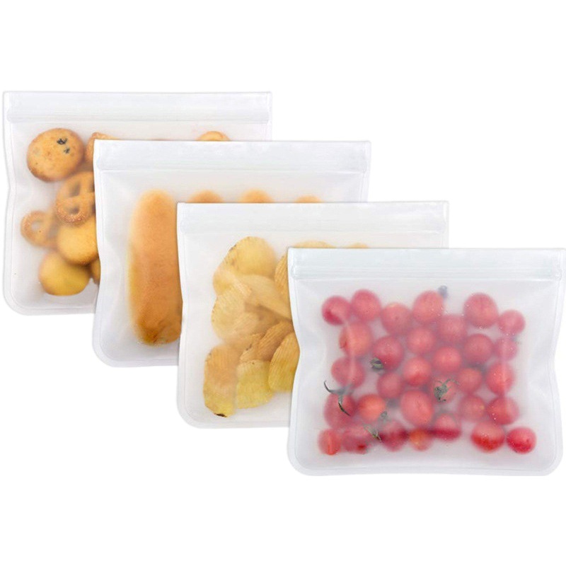 En stock al por mayor PEVA bolsa de almacenamiento de alimentos sándwich fresco-mantenimiento bolsa refrigerador snack cooler bolsa esmerilado sellado EVA