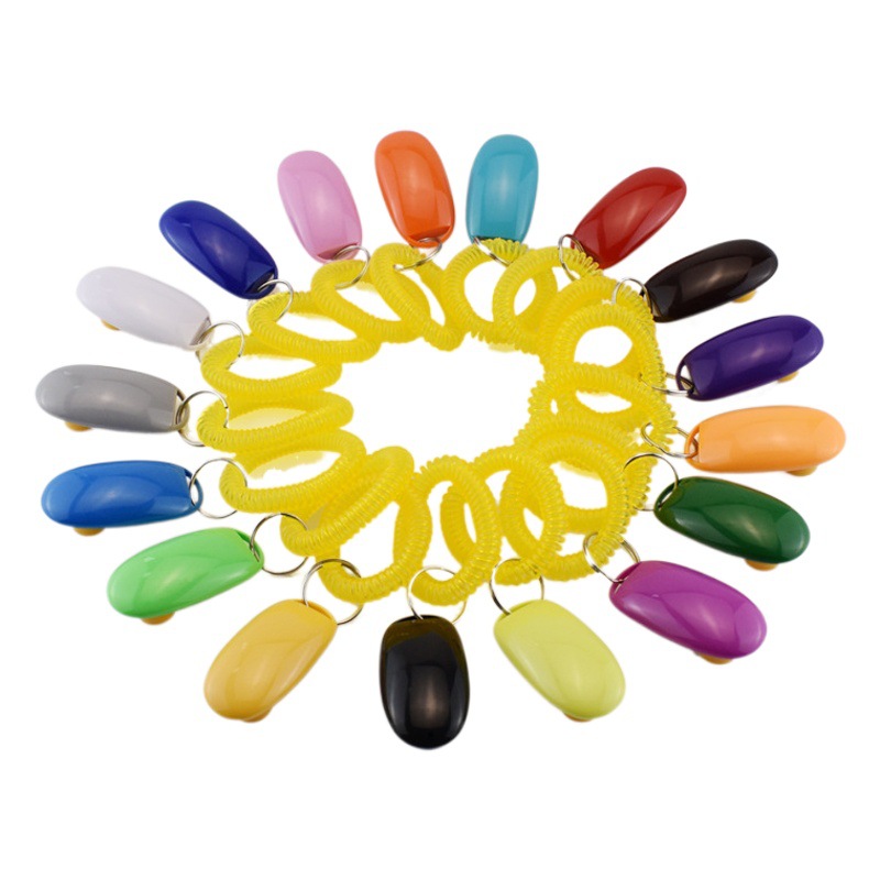 Direct selling pet sound trainer sound piece Pet Sound trainer interactive dog sound piece yellow bracelet