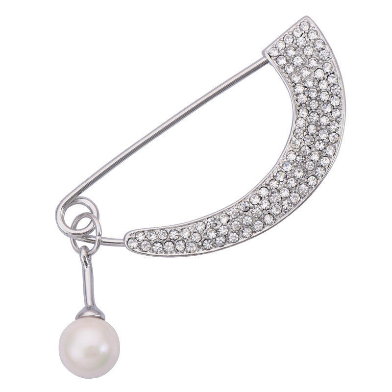 Perlen Brosche Für Damen Dekoratives Accessoire Für Strickjacken_voghion.com