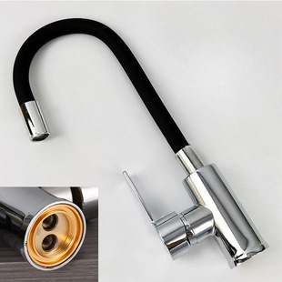 Foreign Trade Kitchen Faucet Silicone Tube Hot and Cold Russian Cross-Border Sink Sink Rotatable Universal Faucet