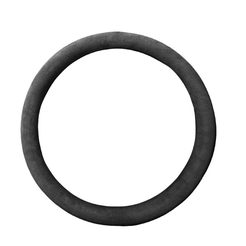 汽车方向盘套翻毛麂皮绒毛绒四季通用防滑吸汗免缝把套|undefined
