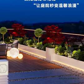 户外不锈钢花箱组合景观花园露台室外悬浮花池发光阳台定 制花坛