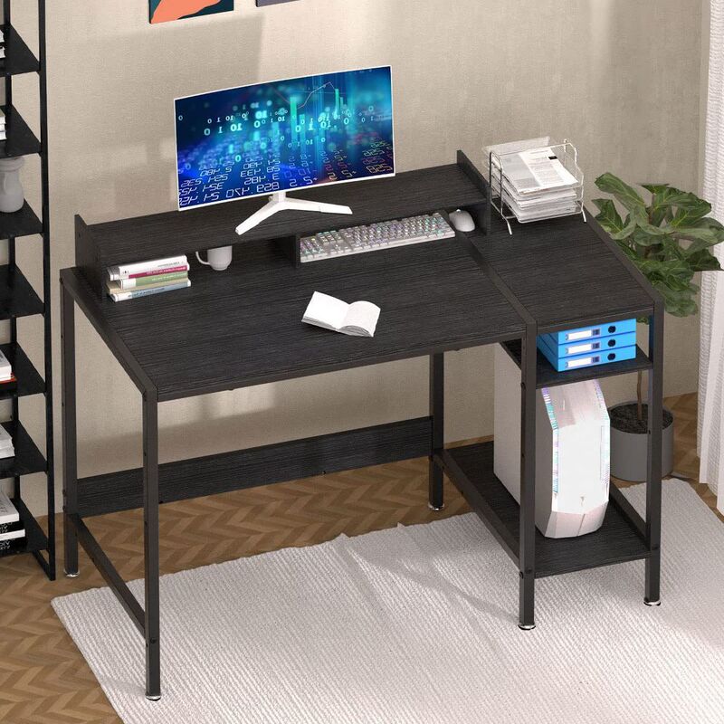Household Small Desktop Computer Desk Office Simple Desk Bedroom Storage Desk with Stand Small Apartment