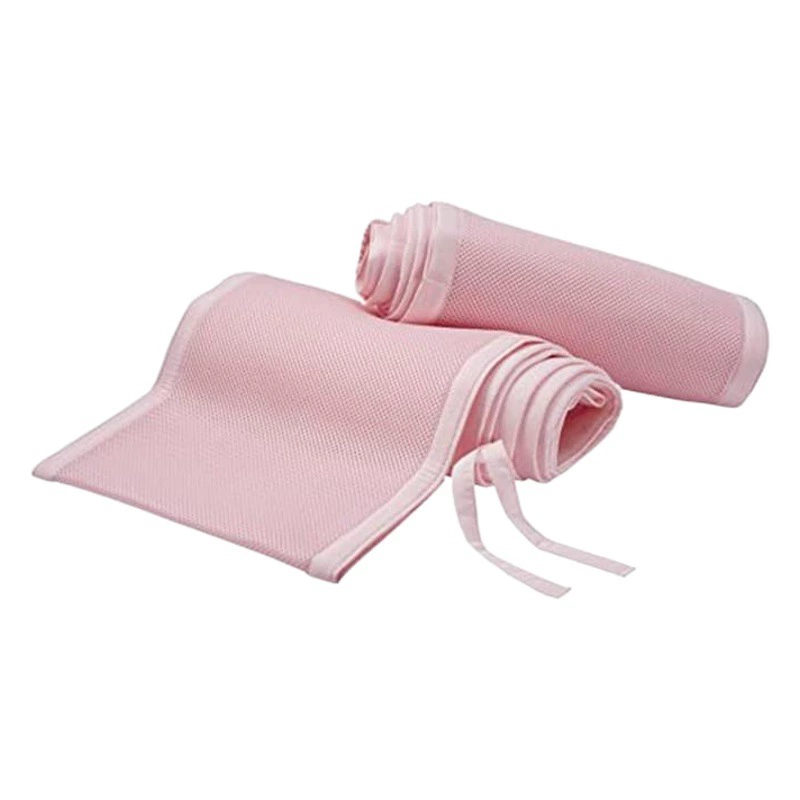 Многоцветная дышащая сетчатая защитная сетка для детской кроватки с бортиками, подходит для 4-панельной детской кроватки.