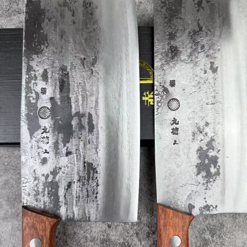 日本製黒鍛造包丁、家庭用シェフスライスナイフ、厚みのあるマンガン鋼骨切りナイフ、鋭い切断ナイフ|undefined