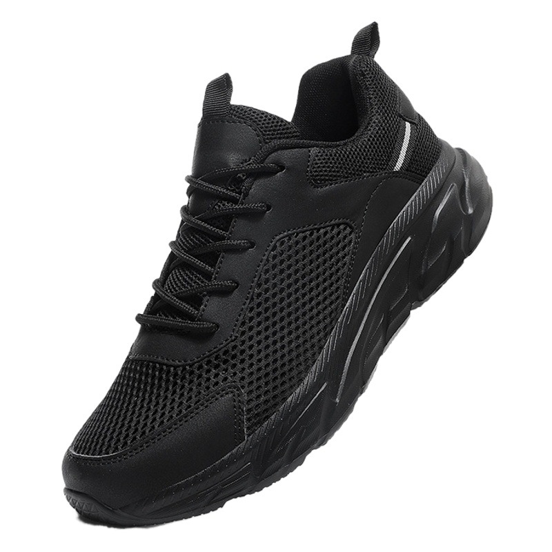 2023 Summer net shoes men's shoes hollow breathable large size light men's casual sports mesh running shoes wholesale