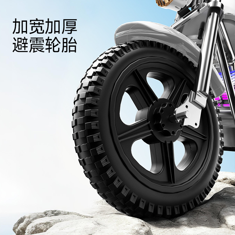 Motocicleta eléctrica para niños, Harley Storm Knight, coche de juguete de dos ruedas, motocicleta recargable para bebés para hombres y mujeres