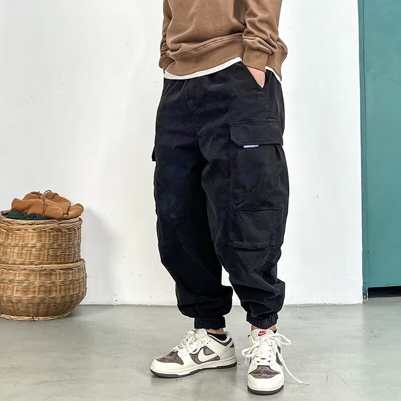 Spring and Autumn Workwear Casual Pants Men's Loose Hallen Pants Trendy Brand Instagram Style Pants plus size Japanese Style Pants Autumn Pants