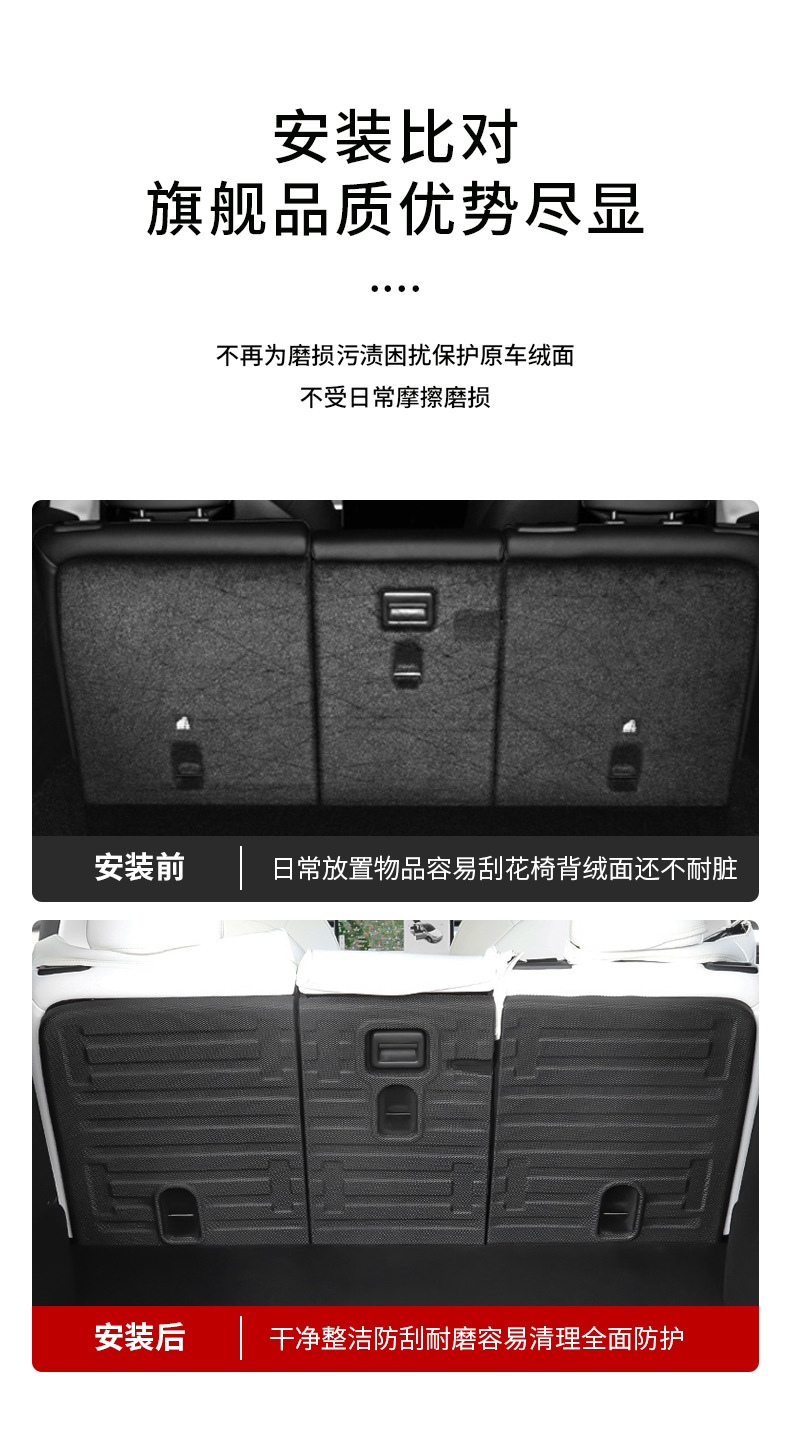 Applicable to Huanxin model/3 Tesla rear seat back cushion accessories trunk anti-kick cushion wholesale