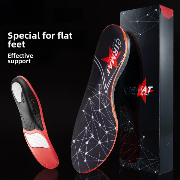 Amazon Arch Support Sports Insoles for Summer Men's Shock-Absorbing, Breathable, Sweat-Absorbing, Flat Foot Valgus Cushioning Insoles