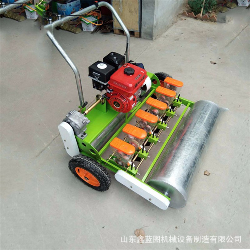 汽油自走式蔬菜药材精播机农用稻谷播种机菜园地精密勺式点播机