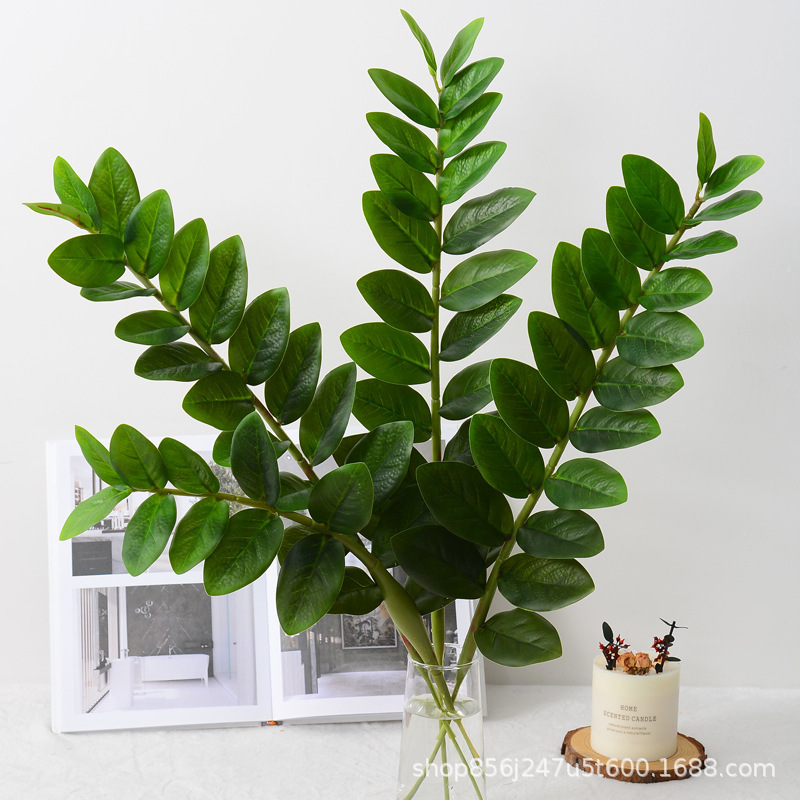 Simulation Money Leaf Eucalyptus Small Tree Potted Single Leaf Artificial Tropical Green Fake Tree Simulation Money Tree