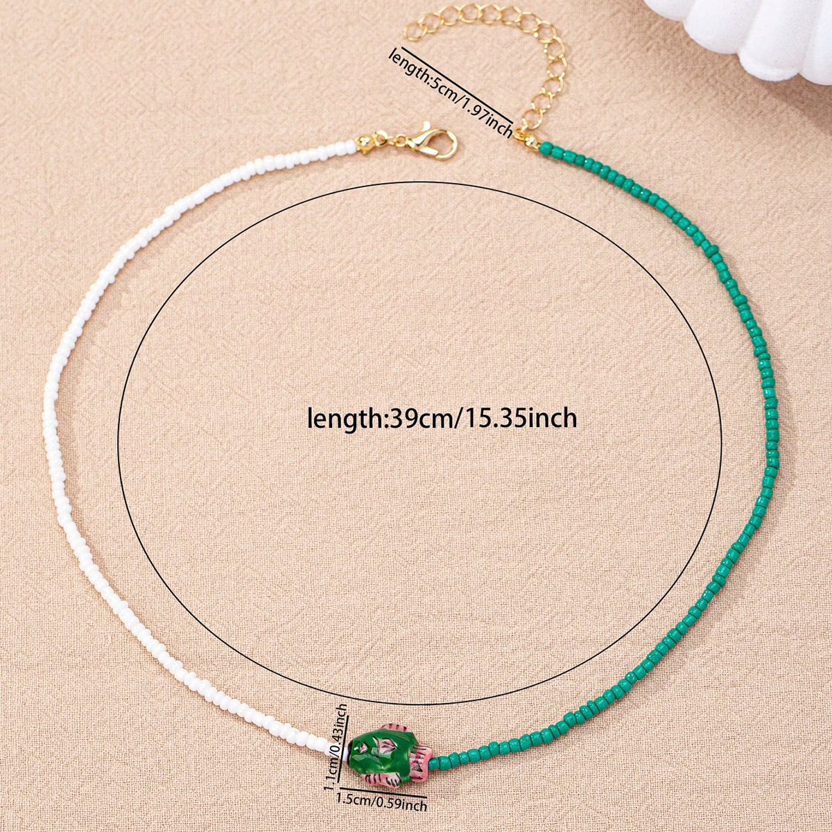 9g Weight Lobster Trigger Clasp Closure Clasp Closure Type Casual Classic Style Fish Beaded Beaded Chain Lobster Trigger Clasp Closure Beaded Necklaces Wholesale