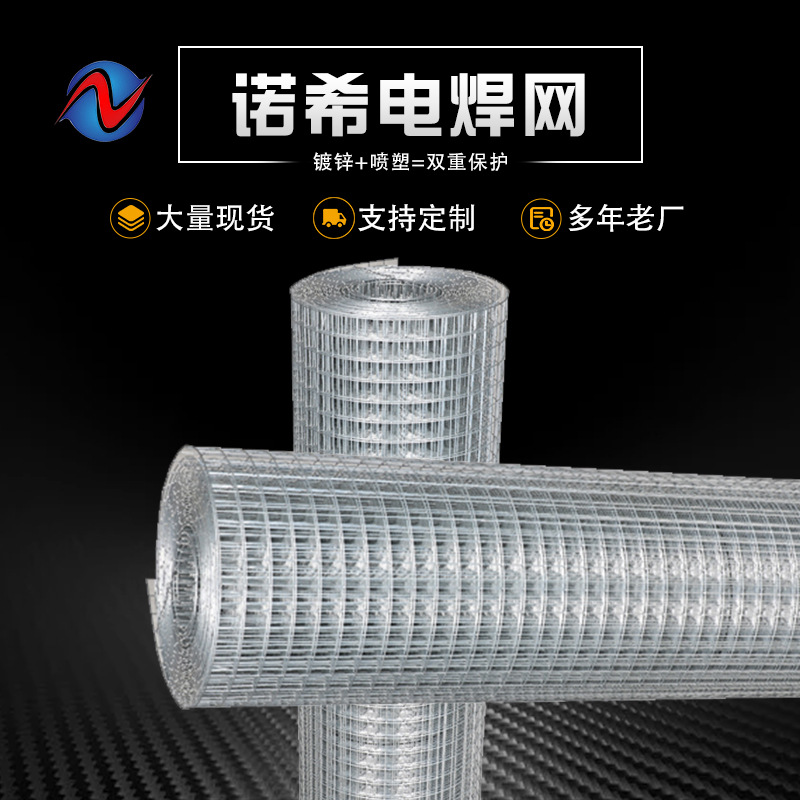 厂家批发钢丝网片镀锌铁丝网护栏网电焊网养殖防护围栏网孔网格