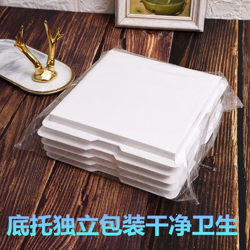 Caja de caja de caja de pastel transparente de alta transparencia 4 4 6 6 8 8 8 10 10 12 pulgadas fondo simple y de doble capa de moda simple y grueso