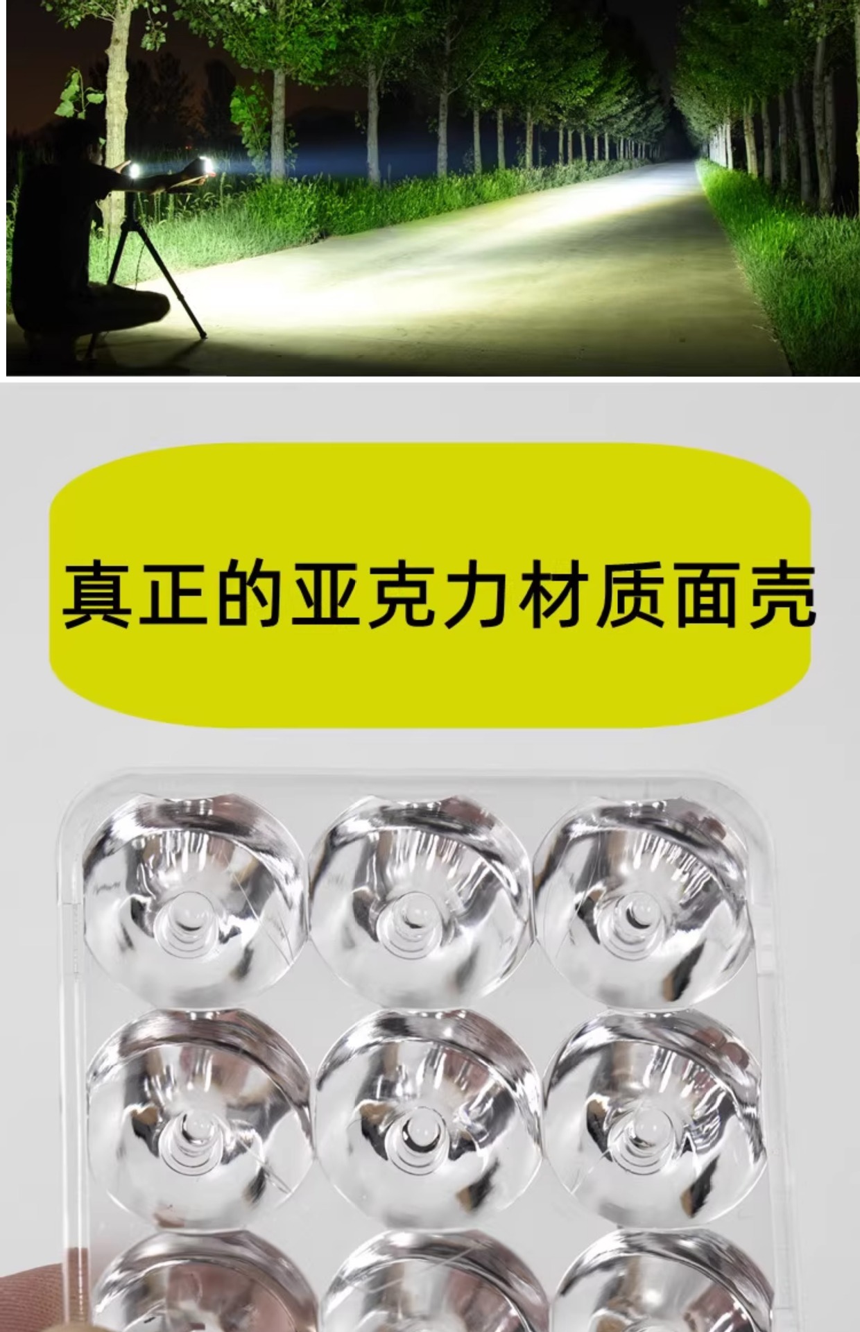 LED Headlight Super Bright Tricycle Light Modified