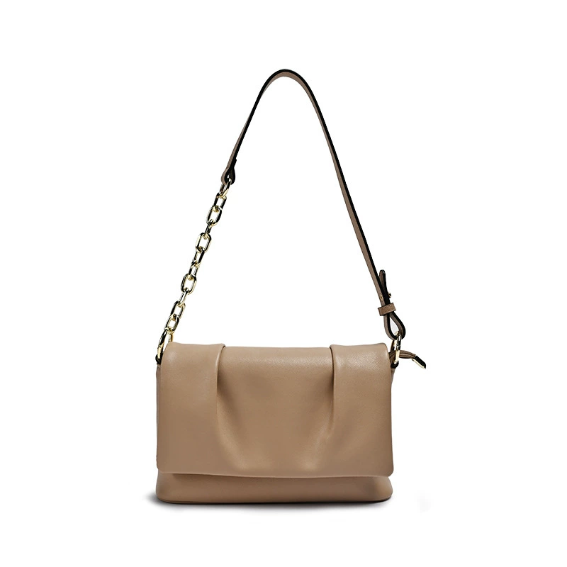 Сумка через плечо на одно плечо из натуральной кожи, Кожзаместитель? Genuine Leather, компактные размеры 23×7.5×15 см