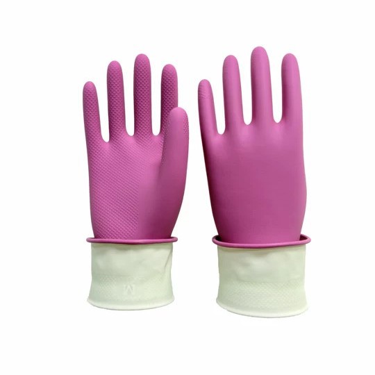 Guantes domésticos cocina limpia impermeable a prueba de agua a prueba de aceite lavandería doméstica lavaplatos goma al por mayor