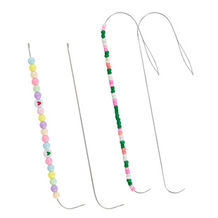 Hot-selling elbow beading needle lead pin beading device beading needle jewelry handmade diy hook beading needle